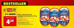 Biedronka Filety z makreli w sosie pomidorowym 2+1 GRATIS Marinero oferta