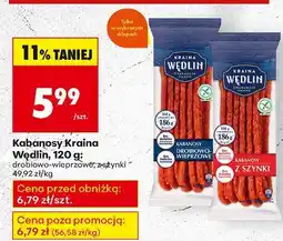 Biedronka Kabanosy drobiowo-wieprzowe Kraina Wędlin oferta
