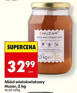 Biedronka Miód wielokwiatowy 2 kg Huzar oferta