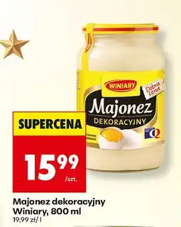 Biedronka Majonez dekoracyjny 800 ml Winiary oferta