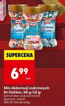Biedronka Mix dekoracji cukrowych, różne rodzaje Dr.Oetker oferta