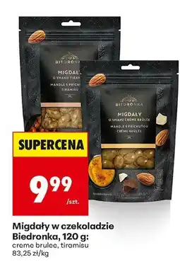 Biedronka Migdały w czekoladzie creme brulee Biedronka oferta