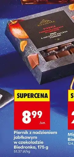 Biedronka Piernik z nadzieniem jabłkowym w czekoladzie Biedronka oferta