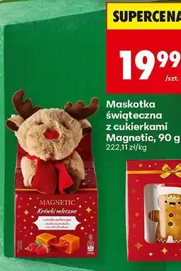 Biedronka Maskotka świąteczna z cukierkami Magnetic oferta