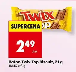 Biedronka Baton Top Biscuit Twix oferta
