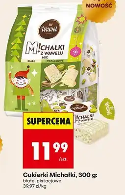 Biedronka Cukierki Michałki białe, pistacjowe Wawel oferta