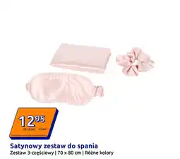 Action Satynowy zestaw do spania (Zestaw 3-częściowy | 70 x 80 cm | Różne kolory) oferta