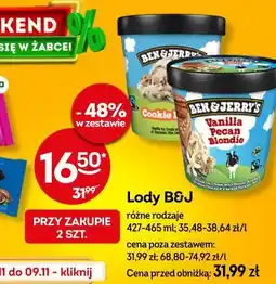 Żabka Lody Ben & Jerry’s (różne rodzaje) oferta