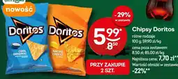 Żabka Chipsy Doritos (Cool Original, Nacho Cheese) oferta