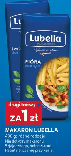 Stokrotka Makaron, różne rodzaje DRUGI ZA 1 ZŁ Lubella oferta
