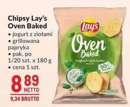 Makro Chipsy Lay's Oven Baked jogurt z ziołami, grillowana papryka oferta