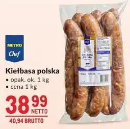 Makro Kiełbasa polska Metro Chef oferta