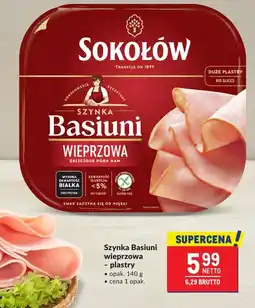 Makro Szynka Basiuni wieprzowa - plastry Sokołów oferta