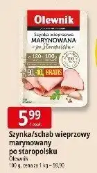 E.Leclerc Szynka/schab wieprzowy marynowany po staropolsku Olewnik oferta