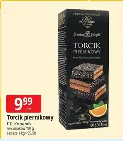 E.Leclerc Torcik piernikowy w deserowej czekoladzie z nadzieniem pomarańczowym Kopernik oferta