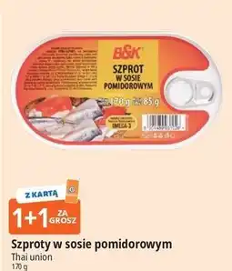 E.Leclerc Szproty w sosie pomidorowym B&K oferta