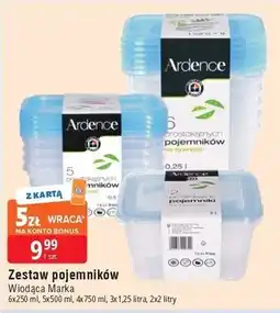 E.Leclerc Pojemniki do żywności 2 l Wiodąca Marka Ardence oferta