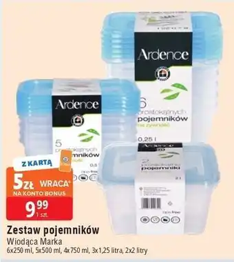 E.Leclerc Pojemniki do żywności 2 l Wiodąca Marka Ardence oferta
