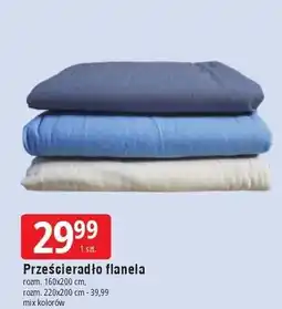 E.Leclerc Prześcieradło flanela 220 x 200 cm oferta