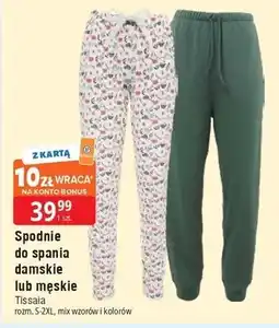 E.Leclerc Spodnie damskie do spania s-2xl Tissaia oferta