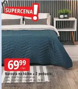 E.Leclerc Narzuta na łóżko 200 x 220 cm + 2 poduszki 40 oferta