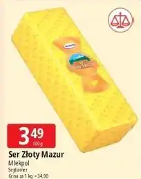 E.Leclerc Ser złoty mazur Mlekpol oferta