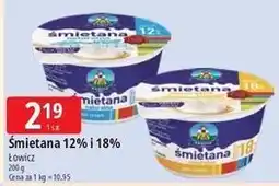 E.Leclerc Śmietana 18% Łowicz 1906 Łowicka oferta