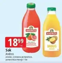 E.Leclerc Sok pomarańcza-mango Andros oferta
