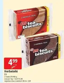 E.Leclerc Herbatniki kakaowe Eti Tea Biscuits oferta