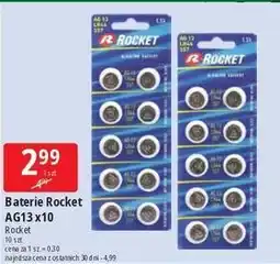 E.Leclerc Baterie pastylki ag13 Rocket Alkaline oferta