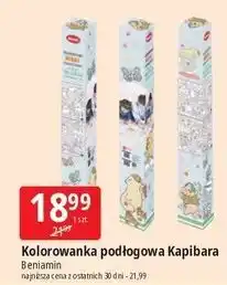 E.Leclerc Kolorowanka podłogowa 100 x 70 cm kapibara Beniamin oferta