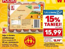 Kaufland Jaja z chowu ściółkowego klasa wagowa M K-Classic oferta