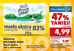 Kaufland Masło ekstra Mazurski Smak 83% Mlekpol oferta