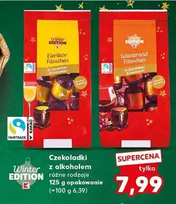 Kaufland Czekoladki Winter Edition z alkoholem różne rodzaje 125 g oferta