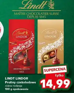 Kaufland Praliny czekoladowe Lindt Lindor różne rodzaje 100 g oferta