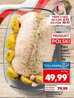 Kaufland Pierś z gęsi z kością ze skórą Kaufland oferta
