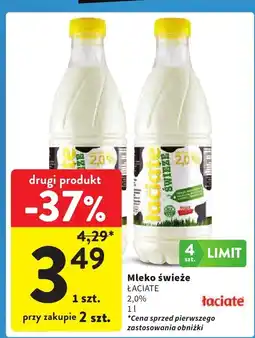 Intermarche Mleko świeże 2,0% 1l Łaciate oferta