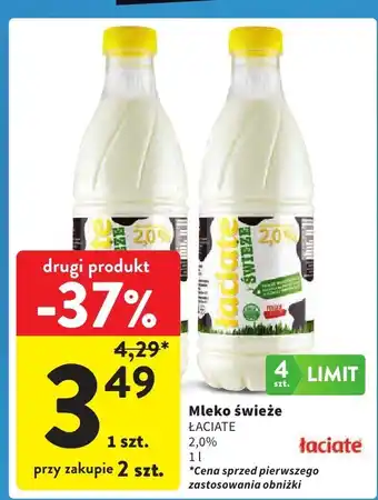Mleko świeże 2,0% 1l Łaciate