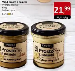 Market Point Miód prosto z pasieki wybrane rodzaje 370g Pasieka Łysoń oferta