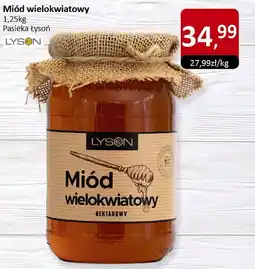 Market Point Miód wielokwiatowy 1,25kg Pasieka Łysoń oferta