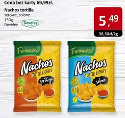 Market Point Nachos tortilla serowe, solone 150g Develey oferta