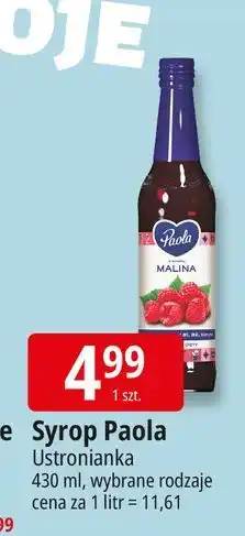 E.Leclerc Syrop malinowy Paola oferta