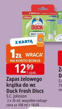 E.Leclerc Krążki żelowe lime - zapas Duck Fresh Discs oferta