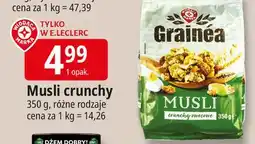 E.Leclerc Musli crunchy owocowe Wiodąca Marka Grainea oferta