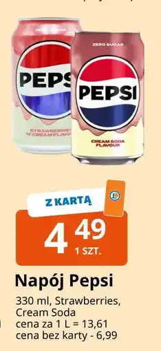 E.Leclerc Napój cream soda Pepsi oferta