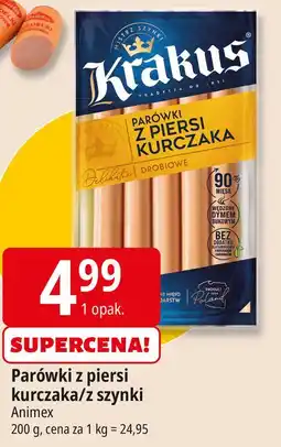 E.Leclerc Parówki z szynki Krakus Animex oferta