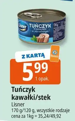 E.Leclerc Tuńczyk stek z kroplą sosu własnego Lisner oferta