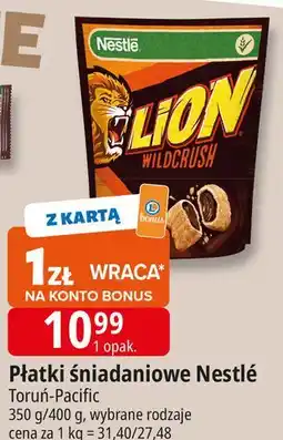 E.Leclerc Płatki śniadaniowe caramel & chocolate Lion Wildcrush oferta