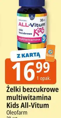 E.Leclerc Żelki bezcukrowe all-vitum kids Oleofarm oferta