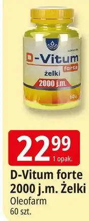 E.Leclerc Żelki z witaminą d forte 2000 j. m. D-Vitum Forte oferta